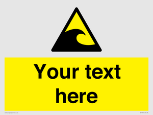 Custom warning tsunami hazard zone